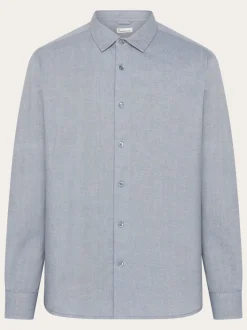 Chemise en coton biologique | bleu 