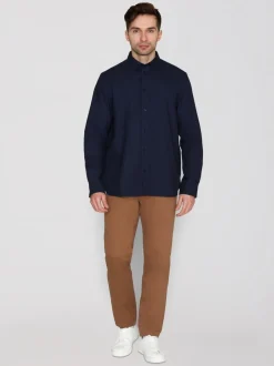 Chemise en coton bio | marine 