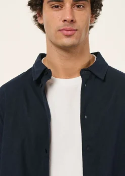 Chemise en coton bio | marine 