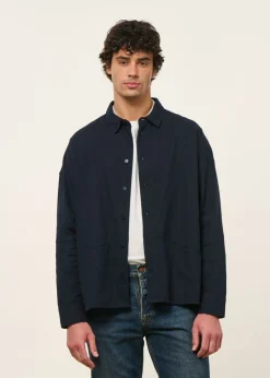Chemise en coton bio | marine 