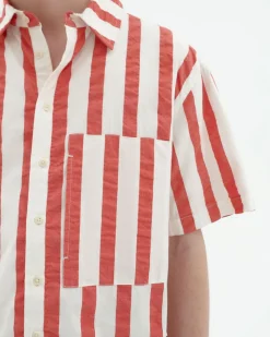 Chemise en coton bio | rayé 