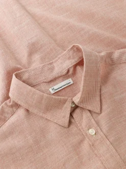 Chemise en coton bio | rayé "striped shirt - red stripe"