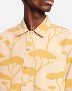 Chemise en coton bio | sable "slow pinede"