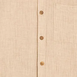 Chemise en gaze de coton bio | beige 