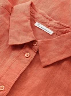 Chemise en lin biologique | rouge 