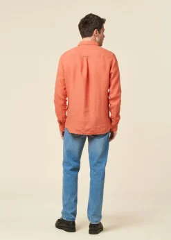 Chemise en lin biologique | rouge 