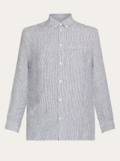 Chemise en lin bio | rayé 