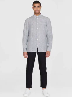 Chemise en lin bio | rayé 