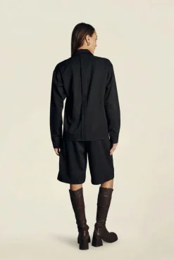 Chemise en matière upcyclée | noir 