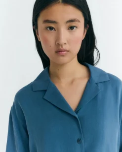 Chemise en tencel | bleu 