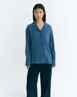Chemise en tencel | bleu 