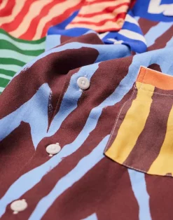 Chemise en tencel® (procédé lyocell) | marron "chemise aloha firewood - firewood"