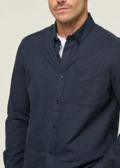 Chemise flanelle en coton bio | marine 
