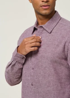 Chemise flanelle en coton bio | violet 