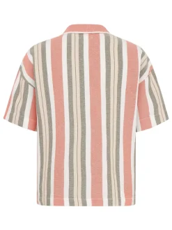 Chemise manches courtes en coton bio | rayé 