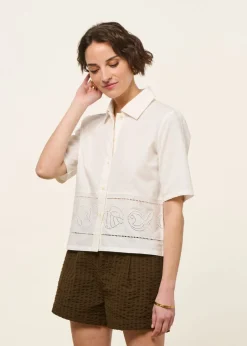 Chemise manches courtes en coton bio | blanc 