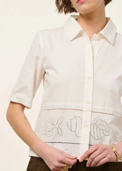 Chemise manches courtes en coton bio | blanc 