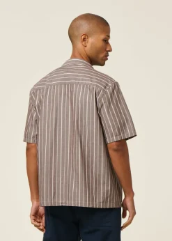 Chemise manches courtes en coton bio | rayé 