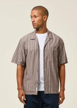 Chemise manches courtes en coton bio | rayé 