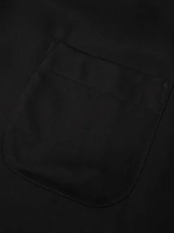 Chemise manches courtes en tencel | noir 