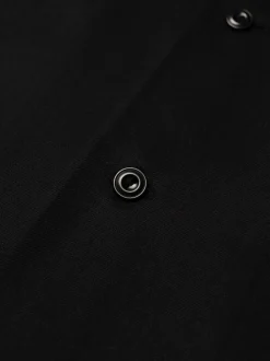 Chemise manches courtes en tencel | noir 