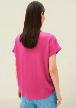 Chemisier en ecovero | rose "larisaana blouse - very berry"
