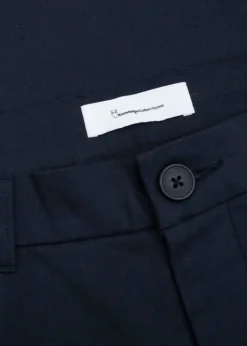Chino droit en coton bio | marine 