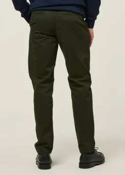 Chino droit en coton bio | vert forêt 