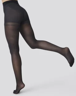 Collants 40 deniers en recyclé | noir 