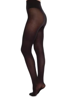 Collants 40 deniers à motifs en recyclé | noir "nina black"