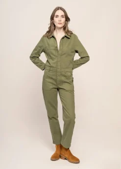 Combinaison en coton bio | verte 