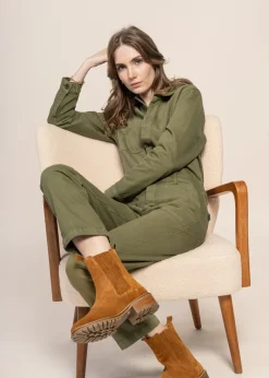 Combinaison en coton bio | verte 