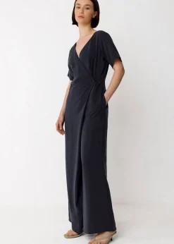 Combinaison fluide en tencel | noir 