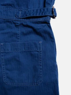 Combinaison worker en coton bio | bleu 