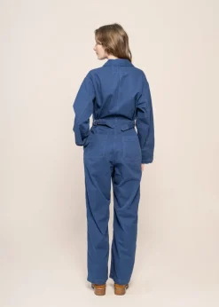 Combinaison worker en coton bio | bleu 