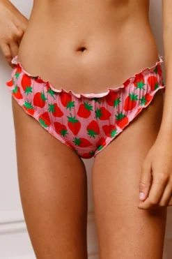 Culotte bloomer coton bio | rose strawberry
