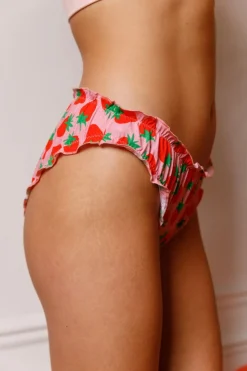 Culotte bloomer coton bio | rose strawberry