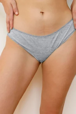 Culotte coton bio | gris chiné