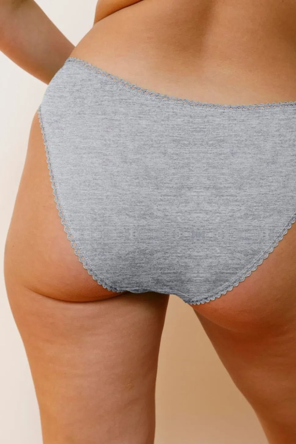 Culotte coton bio | gris chiné