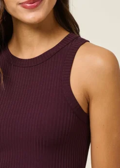 Débardeur en tencel | bordeaux 