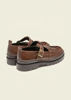 Derbies en cuir certifié | marron "rade oak a marron"