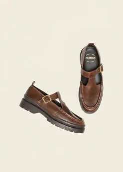 Derbies en cuir certifié | marron "rade oak a marron"