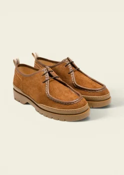 Derbies en cuir sans chrome certifié | marron "major vp oak 2 cognac"
