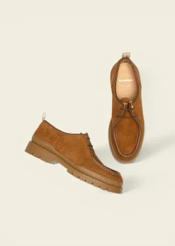 Derbies en cuir sans chrome certifié | marron