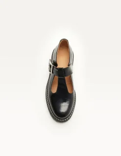 Derbies en cuir vernis certifié | noir 