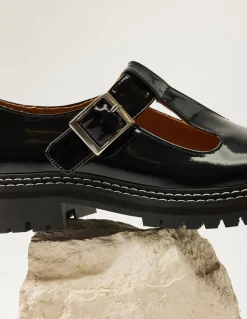 Derbies en cuir vernis certifié | noir 