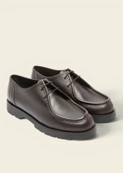 Derbies made in france en cuir certifié | marron