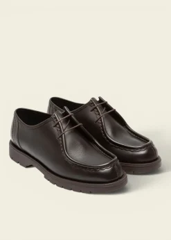 Derbies made in france en cuir certifié | marron "padror marron"
