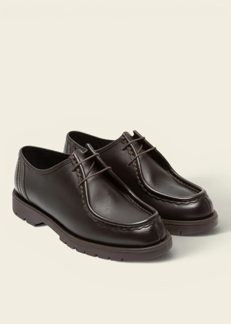 Derbies made in france en cuir certifié | marron "padror marron"