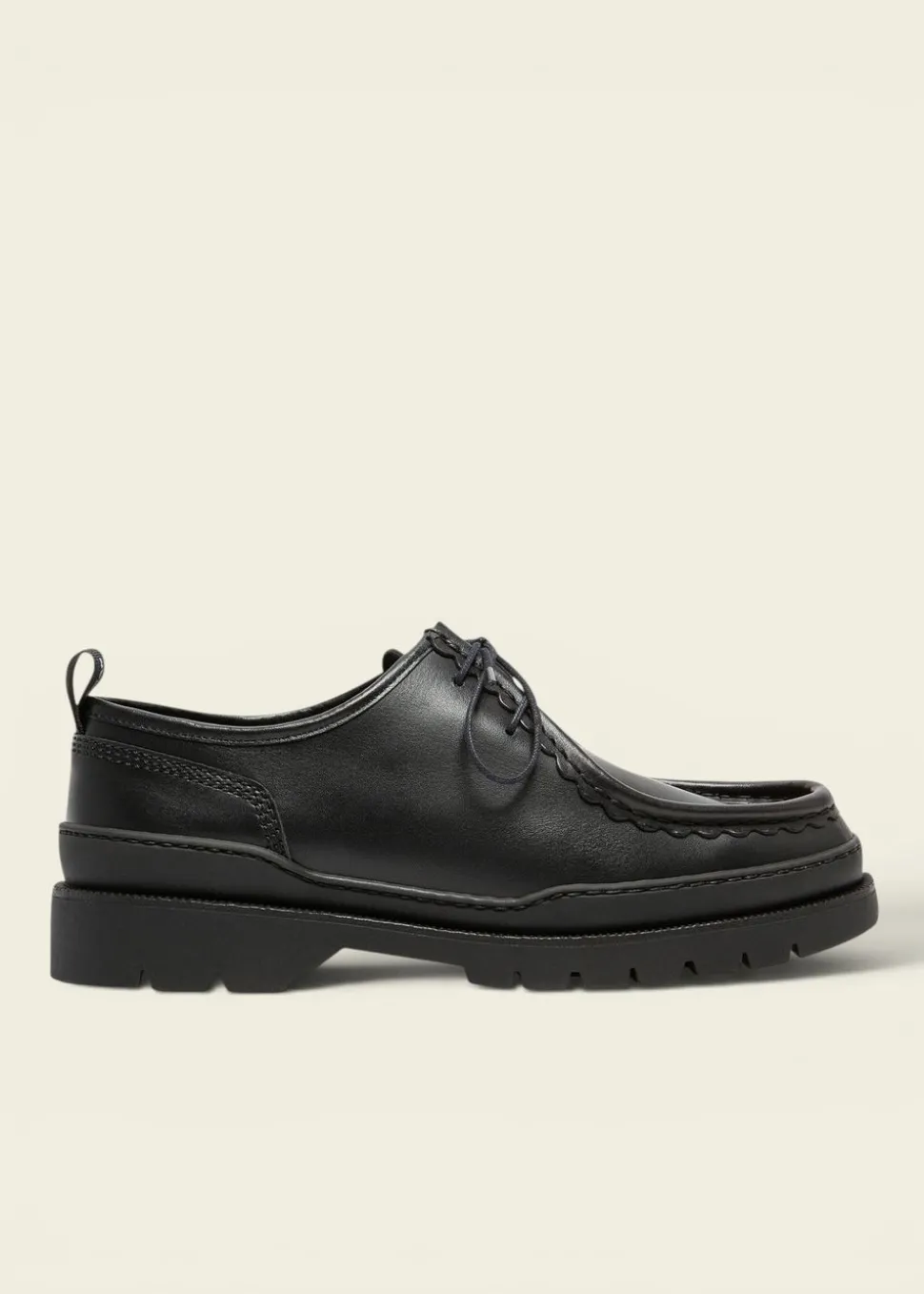 Derbies made in france en cuir certifié | noir "major noir"